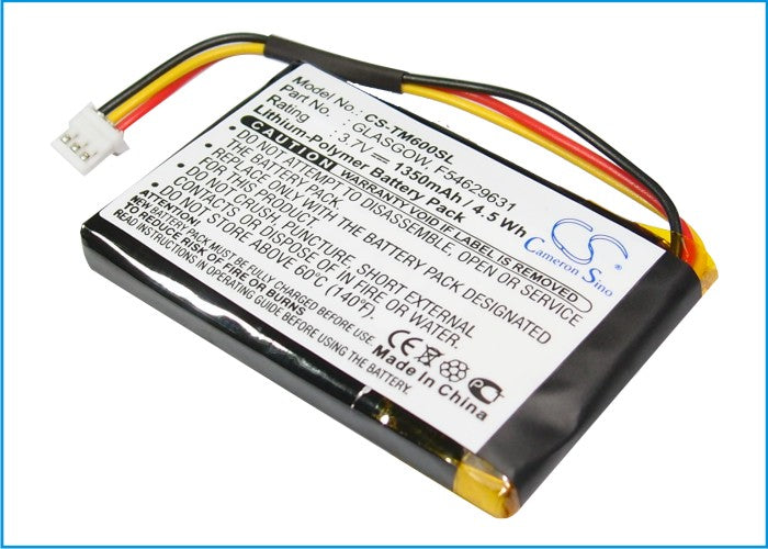 Replacement Battery for TomTom  One V1 – GPS, Navigator – 1350mAh / 5.00Wh / 3.7V