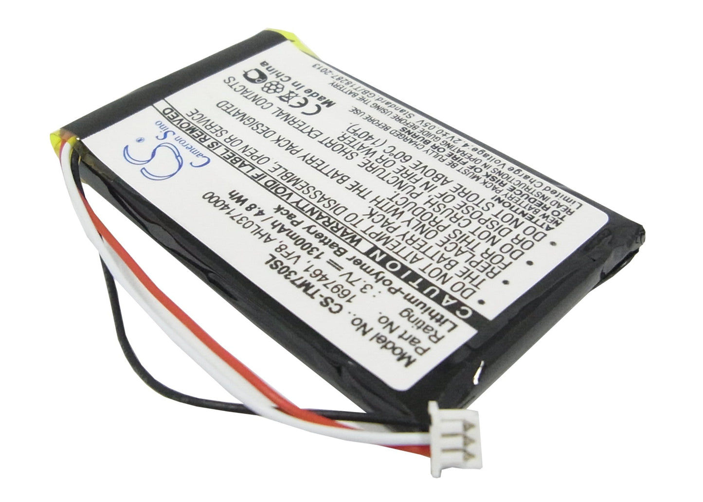 Replacement Battery for TomTom  Go 530 Live – GPS, Navigator – 1300mAh / 4.81Wh / 3.7V
