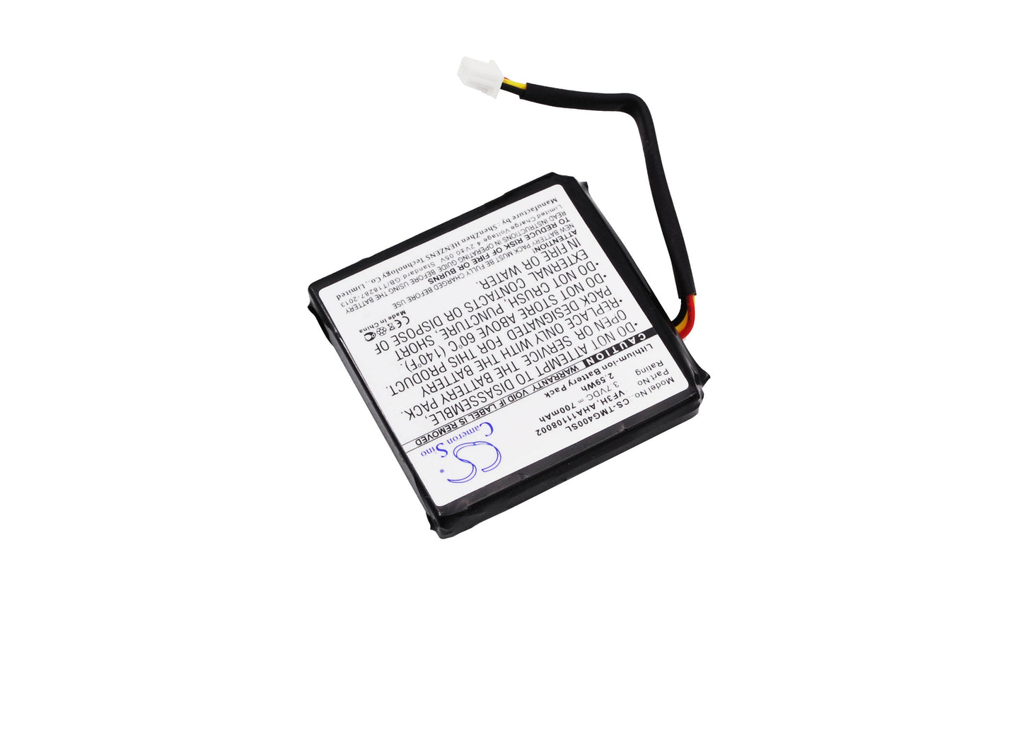 Replacement Battery for TomTom  Go 400 4.3" – GPS, Navigator – 700mAh / 2.59Wh / 3.7V