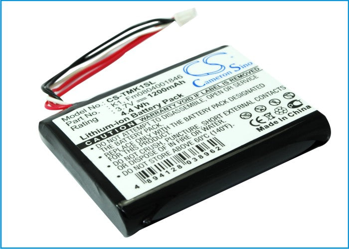 Replacement Battery for TomTom  One XL HD Traffic – GPS, Navigator – 1200mAh / 3.7V