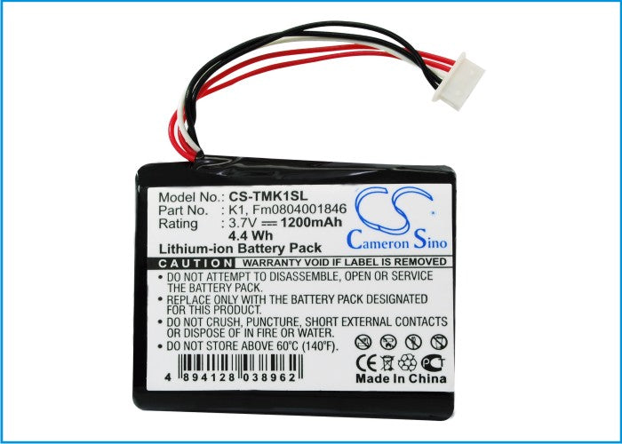 Replacement Battery for TomTom  One XL HD Traffic – GPS, Navigator – 1200mAh / 3.7V
