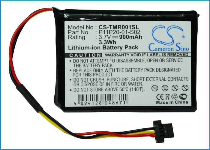 Replacement Battery for TomTom  One XXL 540S – GPS, Navigator – 900mAh / 3.7V