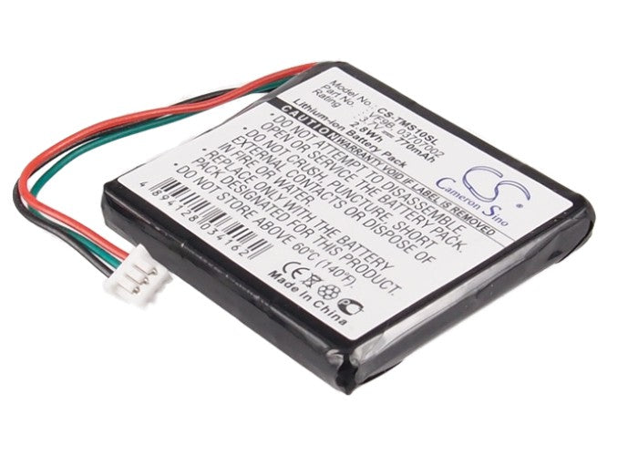 Replacement Battery for TomTom  1EX00 – GPS, Navigator – 770mAh / 2.85Wh / 3.7V