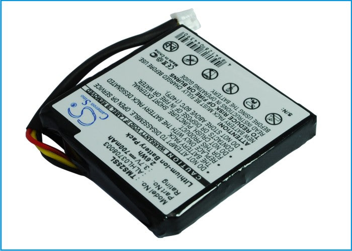 Replacement Battery for TomTom  4EN.001.02 – GPS, Navigator – 700mAh / 3.7V