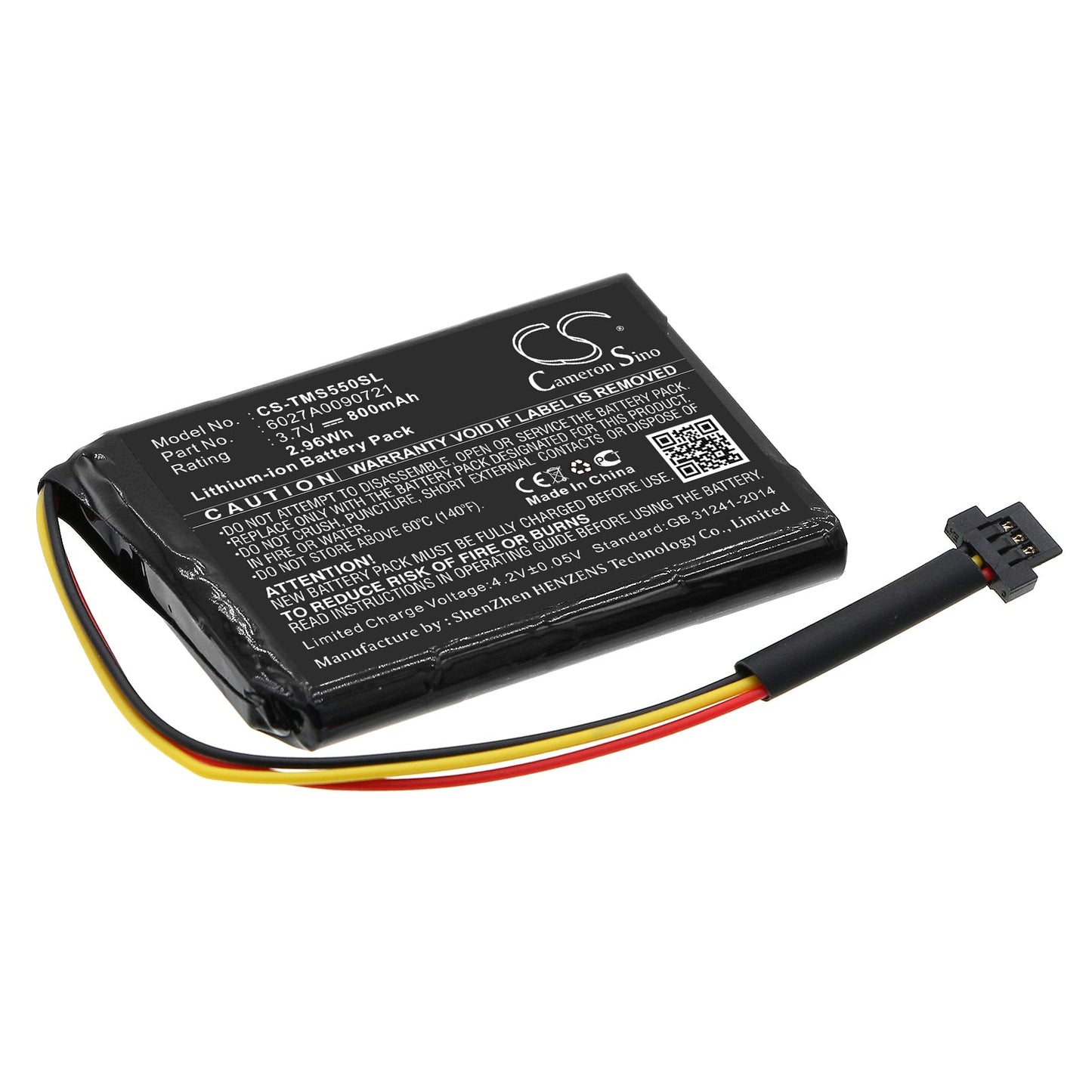 Replacement Battery for TomTom  1EF0.017.03 – GPS, Navigator – 800mAh / 2.96Wh / 3.7V
