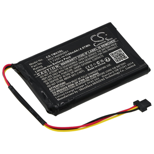 Replacement Battery for TomTom  4EM0.001.01 – GPS, Navigator – 1100mAh / 4.07Wh / 3.7V