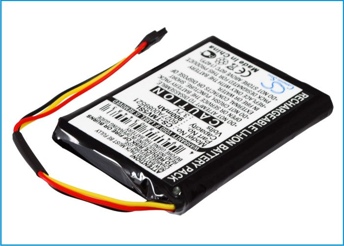 Replacement Battery for TomTom  4EK0.001.01 – GPS, Navigator – 900mAh / 3.7V