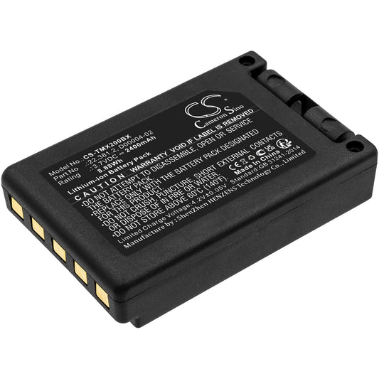 Replacement Battery for Teleradio  TG-TXMNL – Crane Remote Control – 2400mAh / 8.88Wh / 3.7V