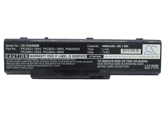 Replacement Battery for Toshiba  Dynabook AW2 – Notebook, Laptop – 4400mAh / 14.8V