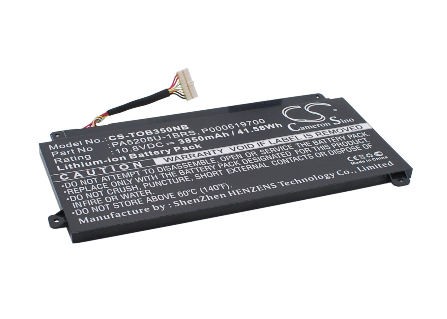 Replacement Battery for Toshiba  CB30-B – Notebook, Laptop – 3850mAh / 41.58Wh / 10.8V