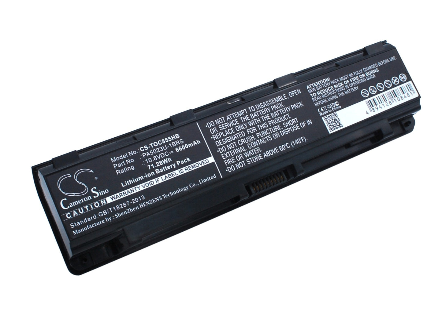 Replacement Battery for Toshiba  Dynabook Qosmio T752 – Notebook, Laptop – 6600mAh / 71.28Wh / 10.8V