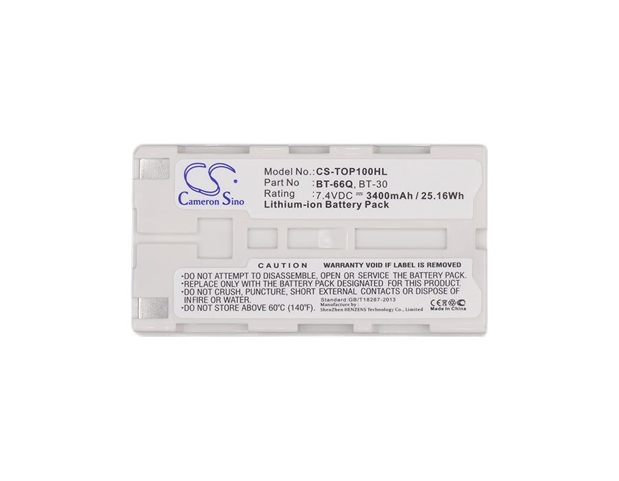 Replacement Battery for Topcon  FC100 – Equipment, Survey, Test – 3400mAh / 25.16Wh / 7.4V
