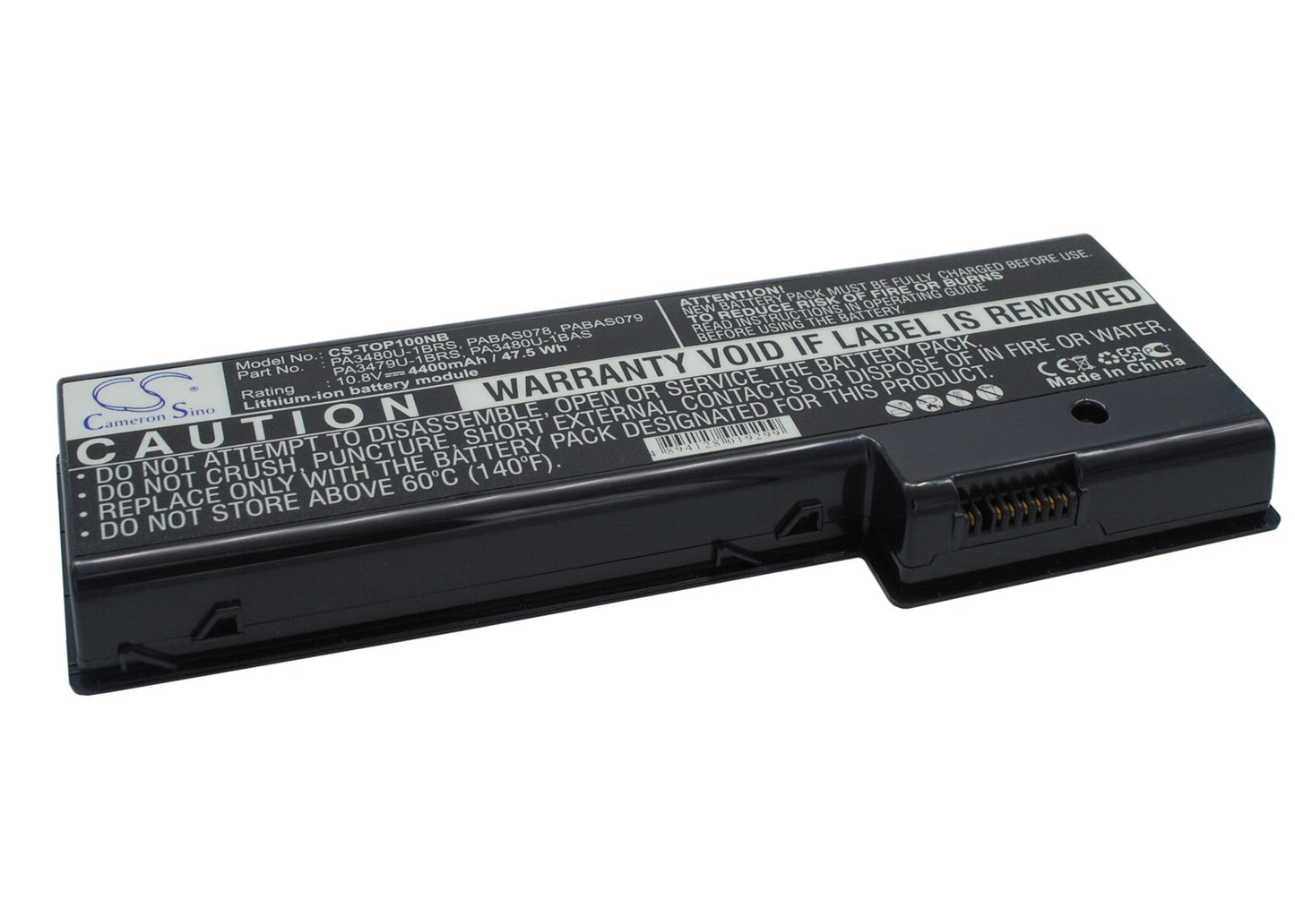 Replacement Battery for Toshiba  Satellite P100 Series – Notebook, Laptop – 4400mAh / 10.8V