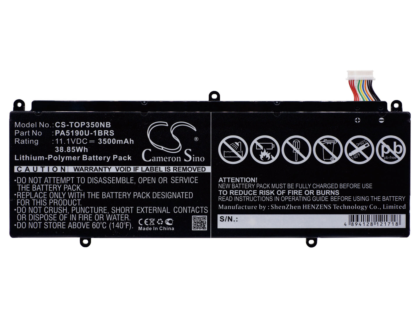 Replacement Battery for Toshiba  Click 2 Pro – Notebook, Laptop – 3500mAh / 38.85Wh / 11.1V
