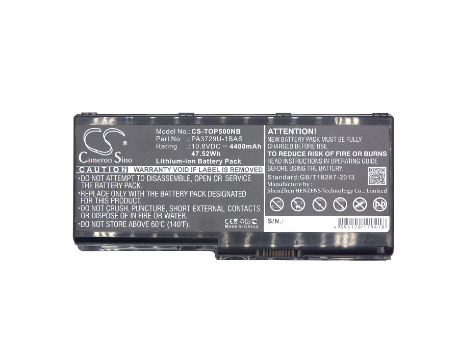 Replacement Battery for Toshiba  Dynabook Qosmio GXW/70LW – Notebook, Laptop – 4400mAh / 47.52Wh / 10.8V