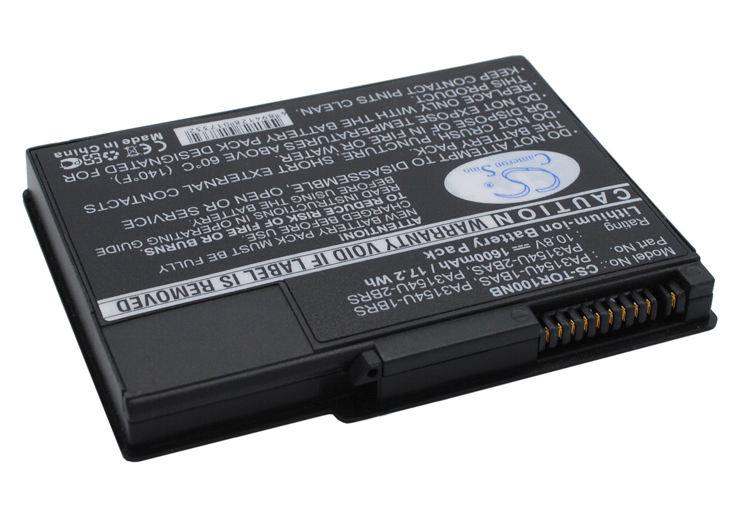 Replacement Battery for Toshiba  Portege 2000 – Notebook, Laptop – 1600mAh / 10.8V