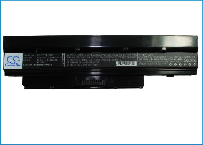 Replacement Battery for Toshiba  DynaBook MX/34 – Notebook, Laptop – 4400mAh/47.52Wh / 10.8V