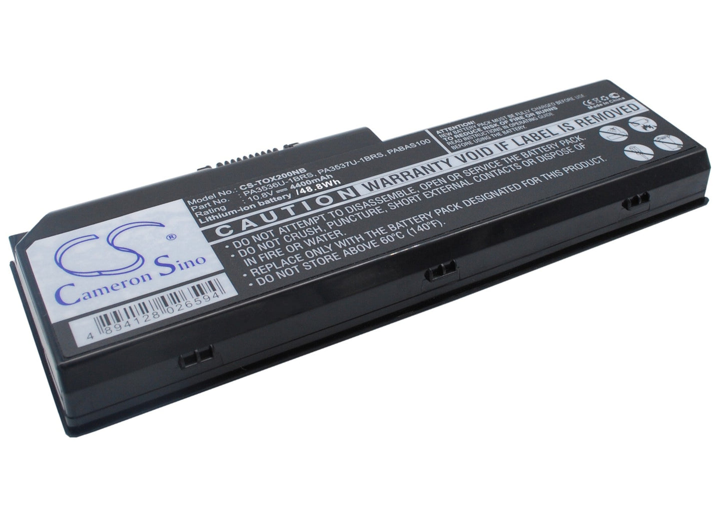 Replacement Battery for Toshiba  Equium P200 – Notebook, Laptop – 4400mAh / 10.8V