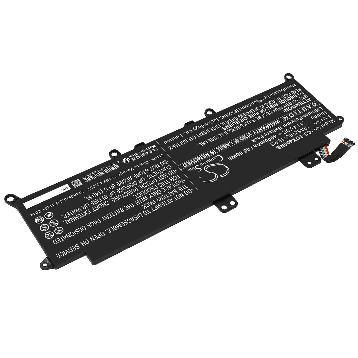 Replacement Battery for Toshiba  Portege X30 – Notebook, Laptop – 4000mAh / 45.60Wh / 11.4V