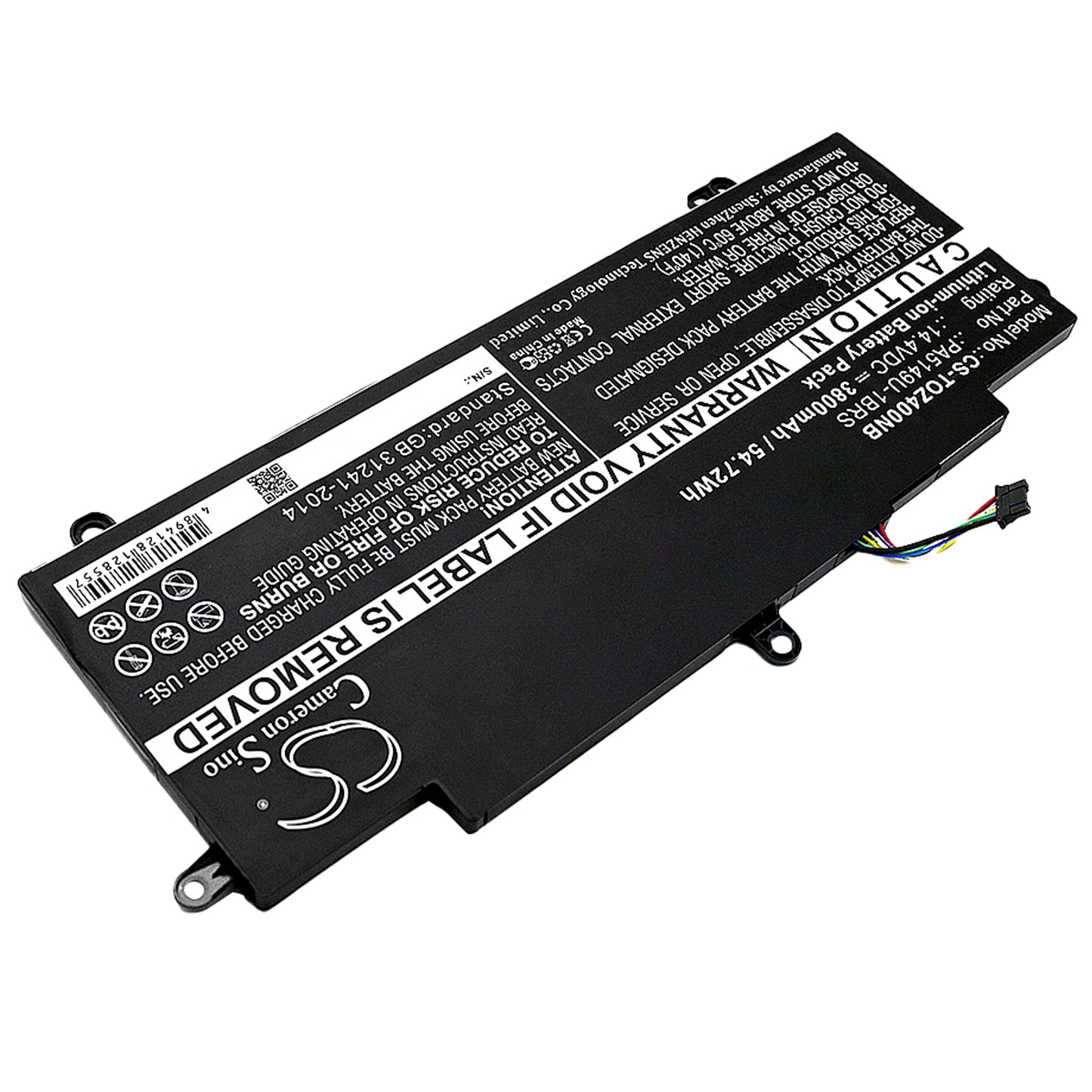 Replacement Battery for Toshiba Tecra Z40-A-10K Tecra Z40-A-10T, Tecra Z40-A-10X, – Laptop – 3800mAh / 54.72Wh