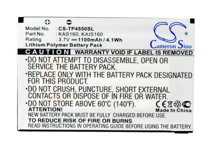 Replacement Battery for Vodafone v1615 – Mobile, SmartPhone – 1100mAh / 4.1Wh / 3.7V