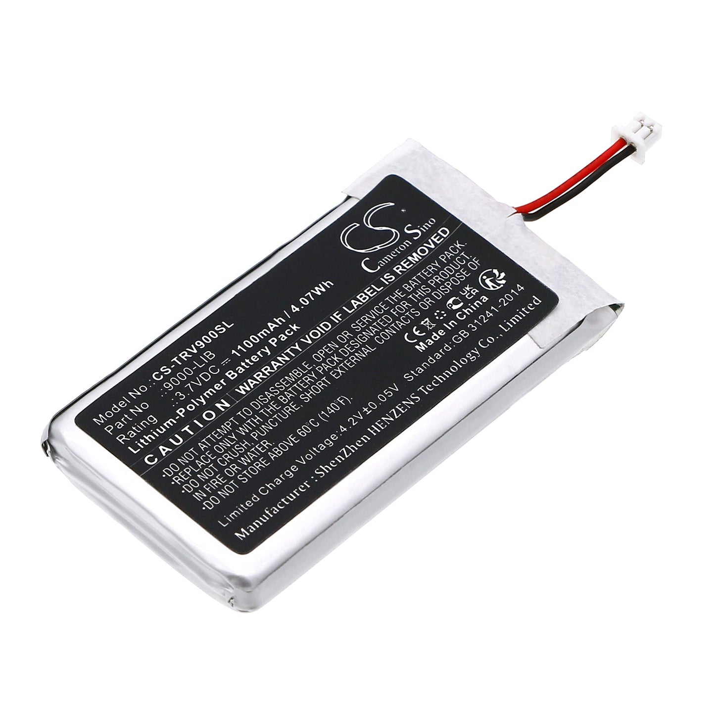 Replacement Battery for Trail Tech  Voyager – GPS, Navigator – 1100mAh / 4.07Wh / 3.7V