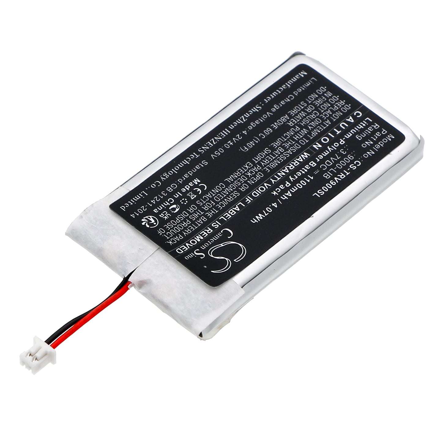Replacement Battery for Trail Tech  Voyager – GPS, Navigator – 1100mAh / 4.07Wh / 3.7V