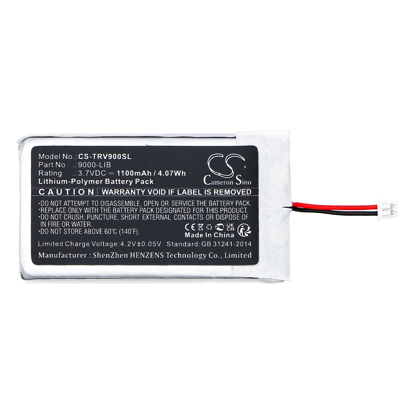 Replacement Battery for Trail Tech  Voyager – GPS, Navigator – 1100mAh / 4.07Wh / 3.7V