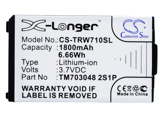 Replacement Battery for Tritton  Warhead 7.1 – Wireless Headset – 1800mAh / 6.66Wh / 3.7V