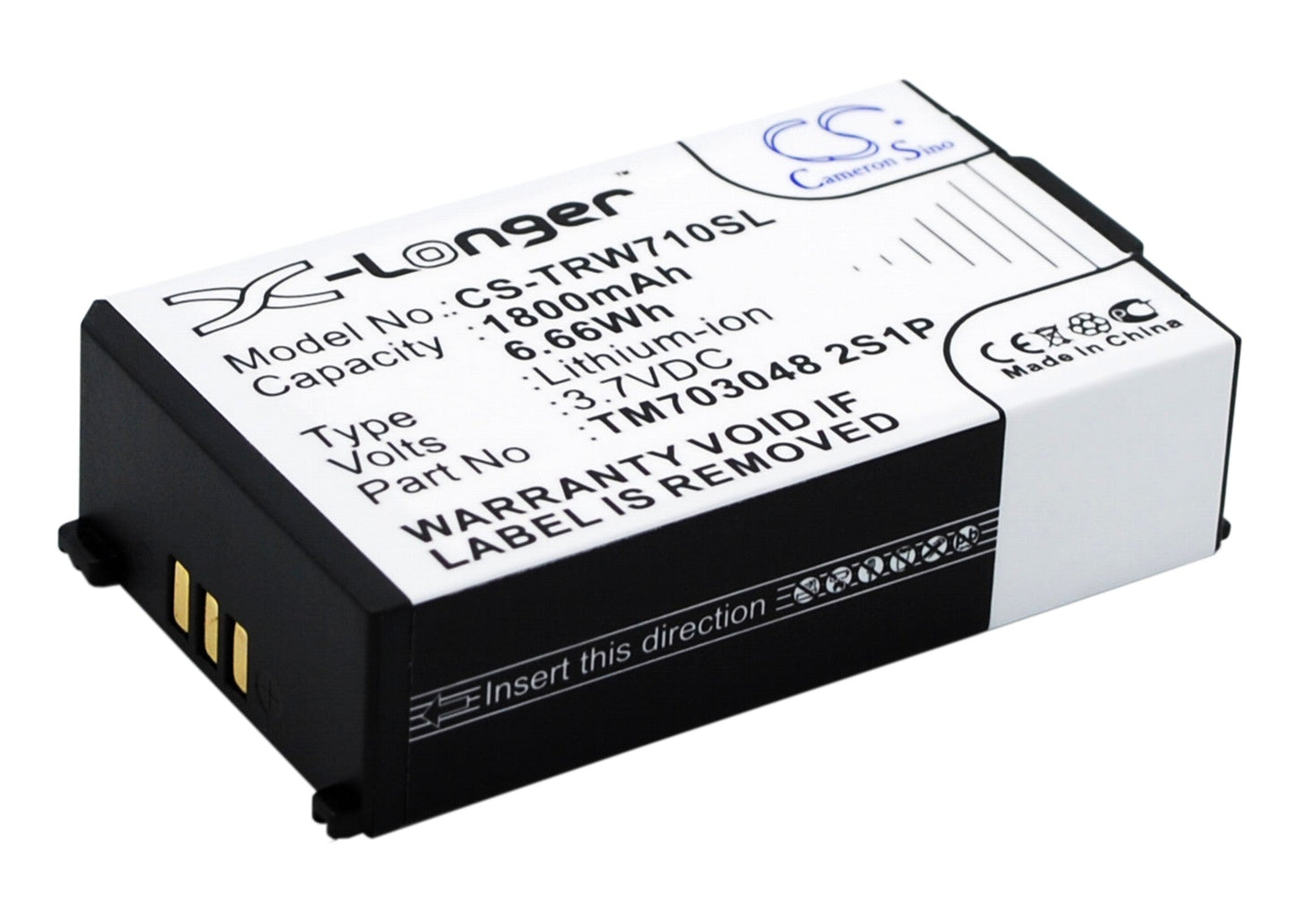 Replacement Battery for Tritton  Warhead 7.1 – Wireless Headset – 1800mAh / 6.66Wh / 3.7V