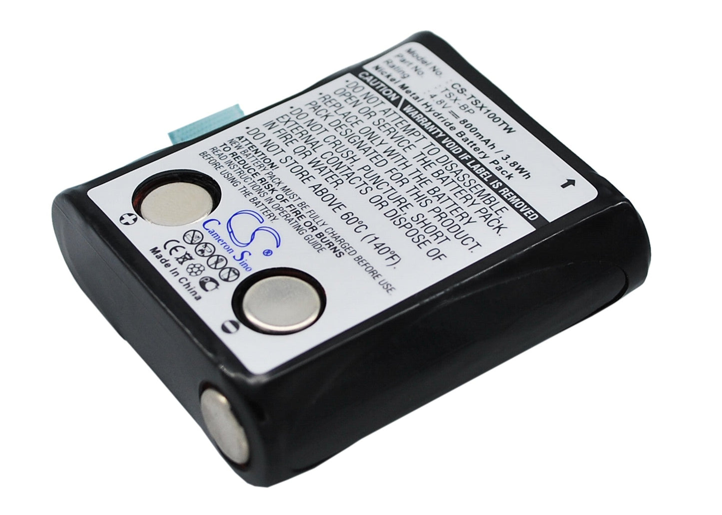 Replacement Battery for TriSquare TSX100 – Two-Way Radio – 800mAh / 3.84Wh / 4.8V