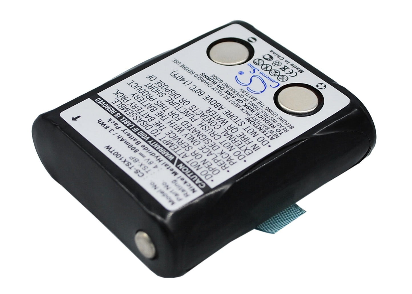 Replacement Battery for TriSquare TSX100 – Two-Way Radio – 800mAh / 3.84Wh / 4.8V