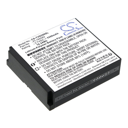Replacement Battery for TwoNav  Aventura 2 – GPS, Navigator – 5200mAh / 19.24Wh / 3.7V
