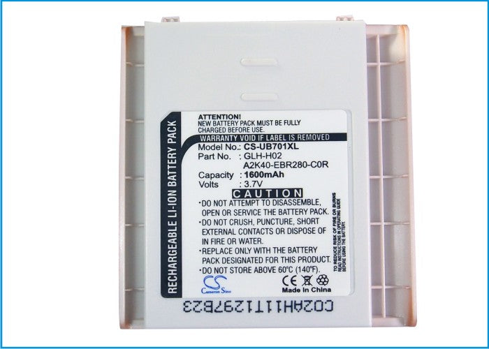 Replacement Battery for Gigabyte gSmart i – Mobile, SmartPhone – 1600mAh / 5.92Wh / 3.7V