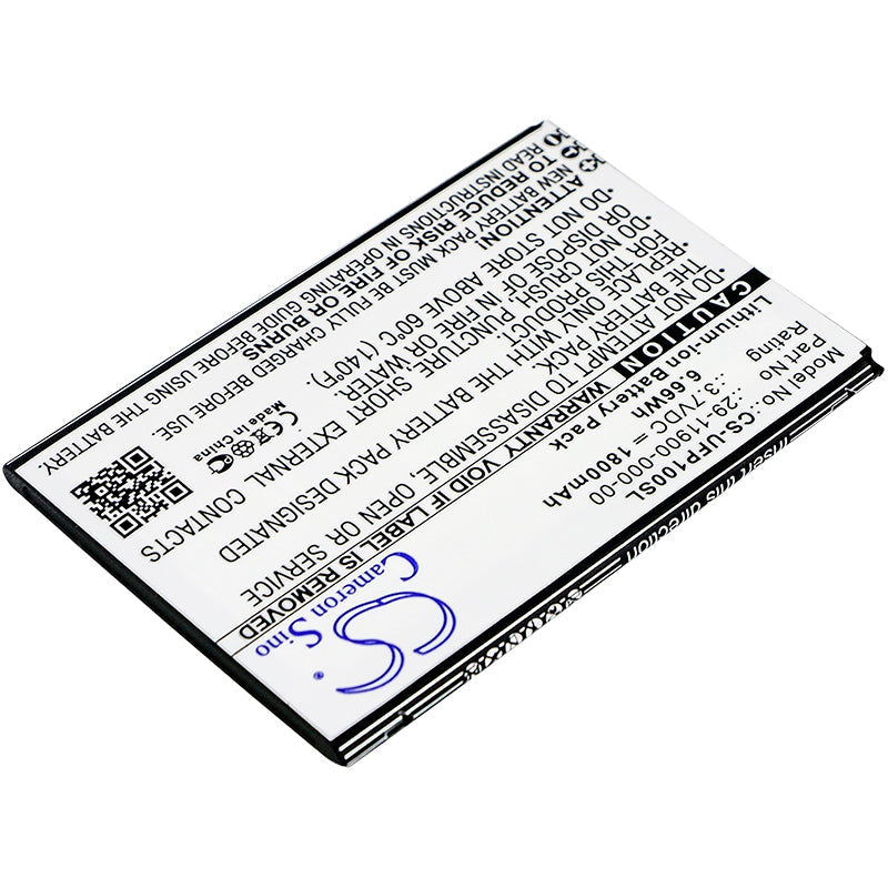 Replacement Battery for Ulefone  Paris – Mobile, SmartPhone – 1800mAh / 6.66Wh / 3.7V