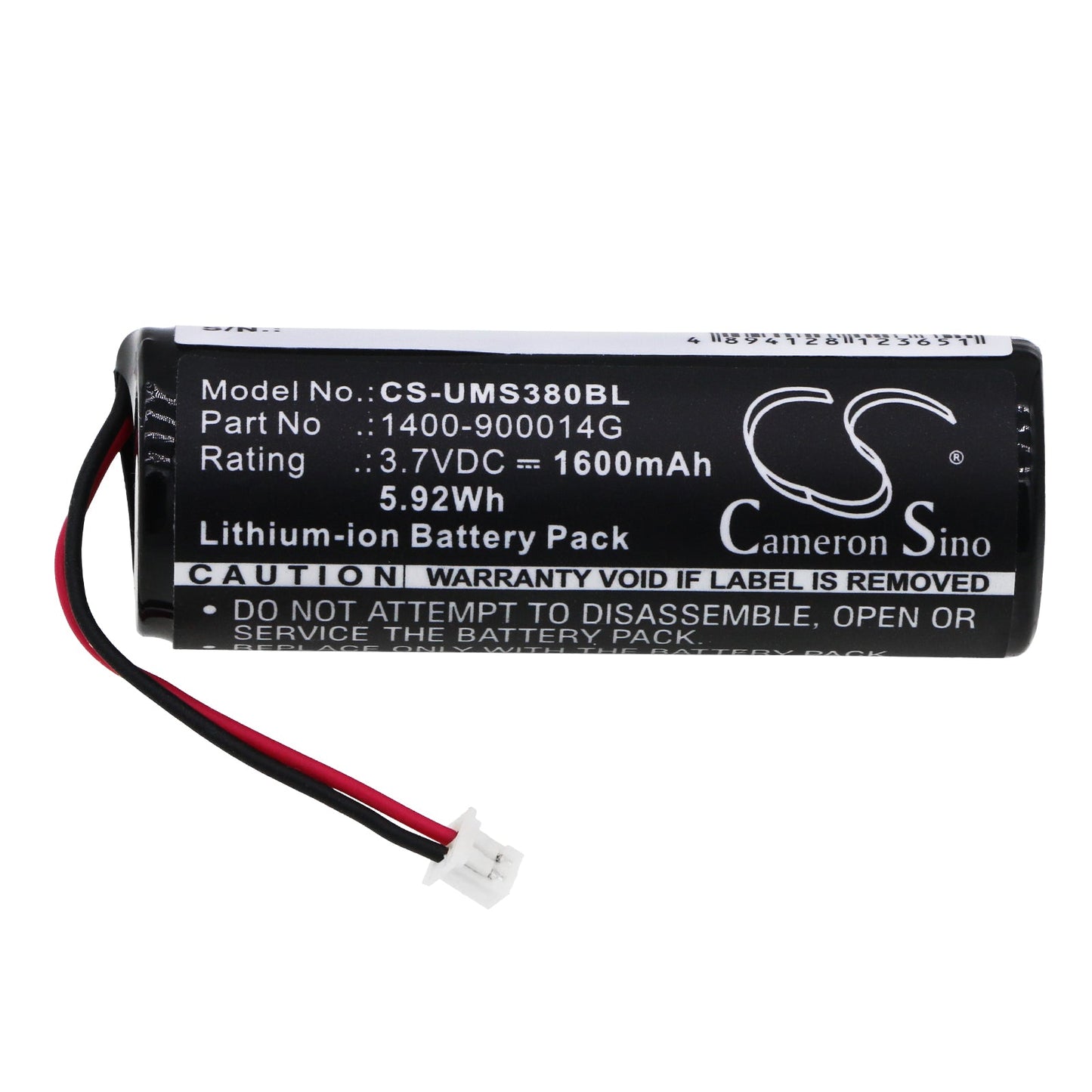 Replacement Battery for Unitech  MS380 – Barcode Scanner – 1600mAh / 5.92Wh / 3.7V