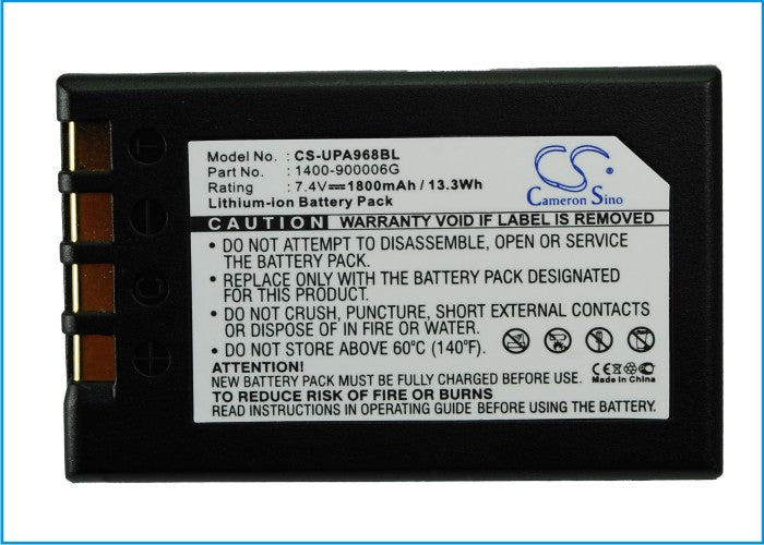 Replacement Battery for Unitech  PA968II – Barcode Scanner – 1800mAh / 7.4V