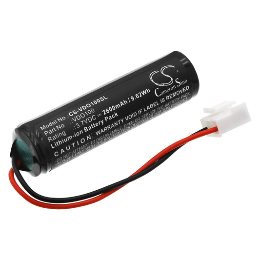 Replacement Battery for VDO  Autodiagnos Check Plug & Play  – Diagnostic Scanner – 2600mAh / 9.62Wh / 3.7V