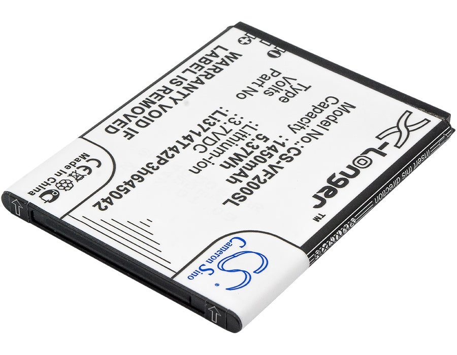 Replacement Battery for Vodafone Smart First 7 – Mobile, SmartPhone – 1450mAh / 5.37Wh / 3.7V