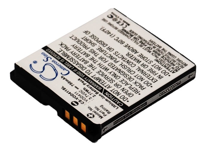 Replacement Battery for Vodafone 411 – Mobile, SmartPhone – 750mAh / 3.7V