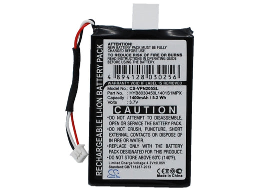 Replacement Battery for VDO Dayton  MA3060 – GPS, Navigator – 1400mAh / 3.7V