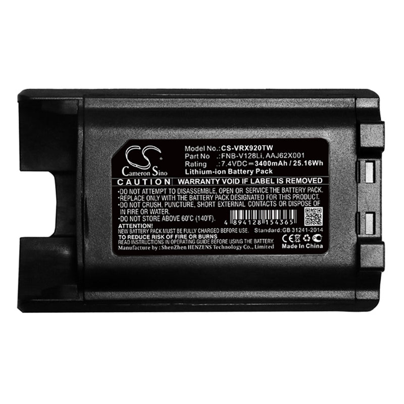 Replacement Battery for Vertex VX-820 – Two-Way Radio – 3400mAh / 25.16Wh / 7.4V