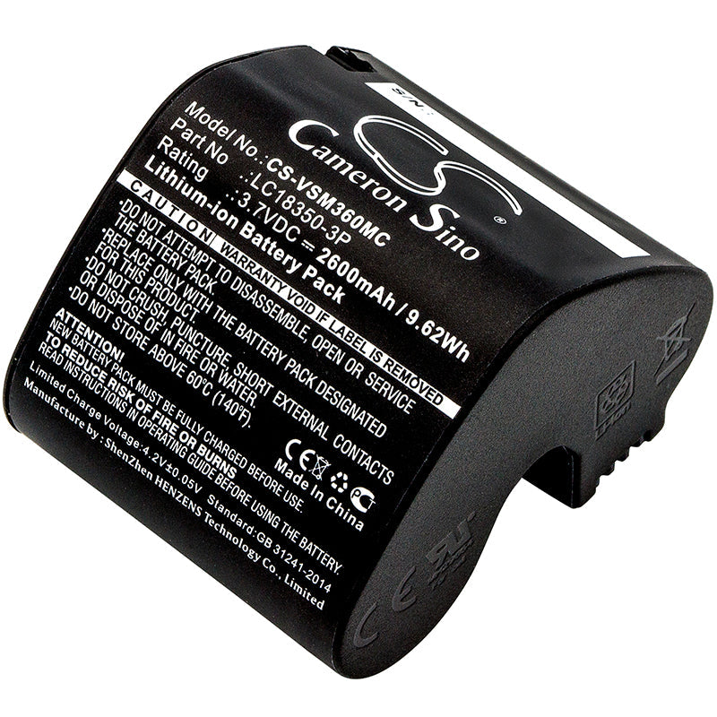 Replacement Battery for VSN Mobil V.360 HD – Camera – 2600mAh / 9.62Wh / 3.7V