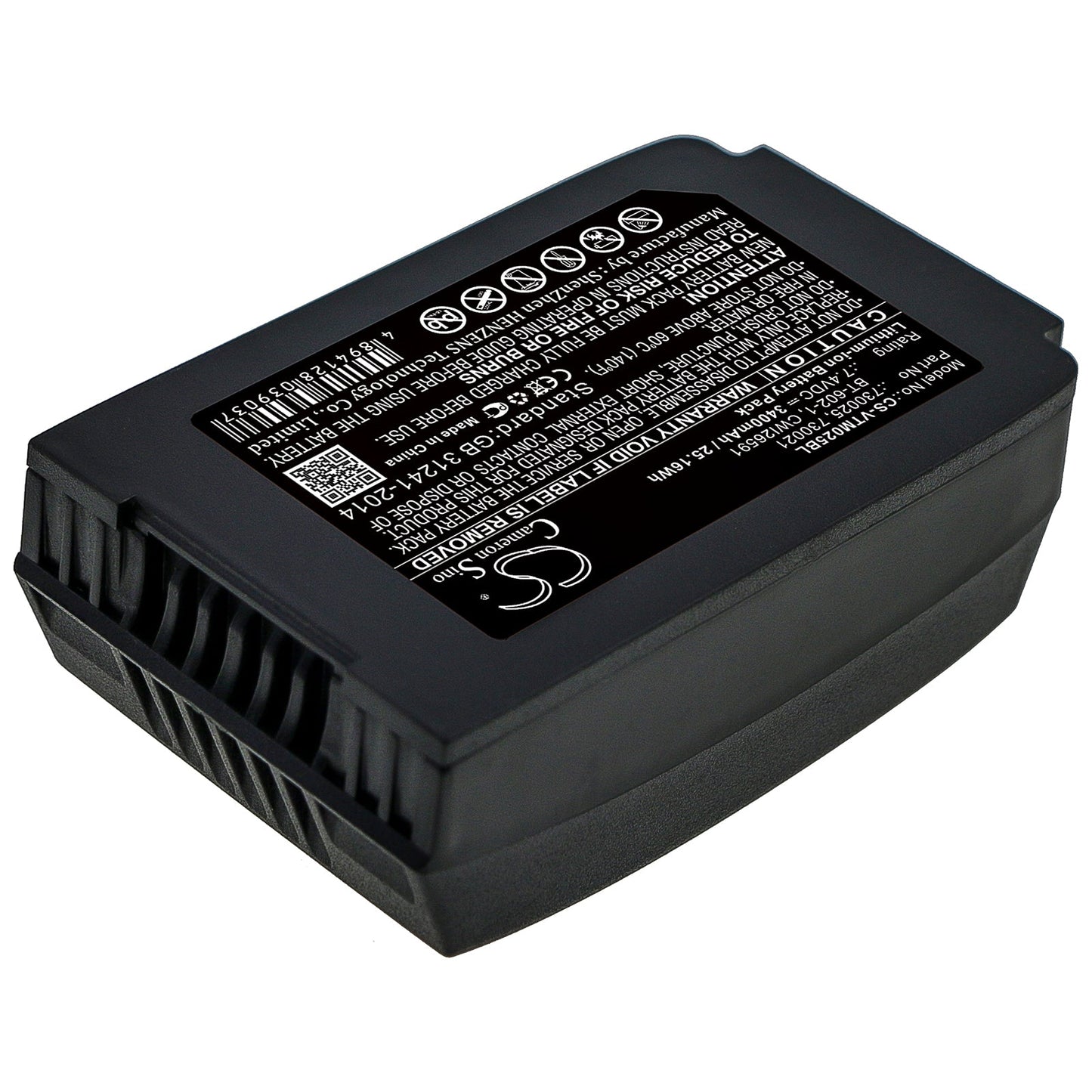 Replacement Battery for Vocollect Talkman T2 – Barcode Scanner – 3400mAh / 25.16Wh / 7.4V