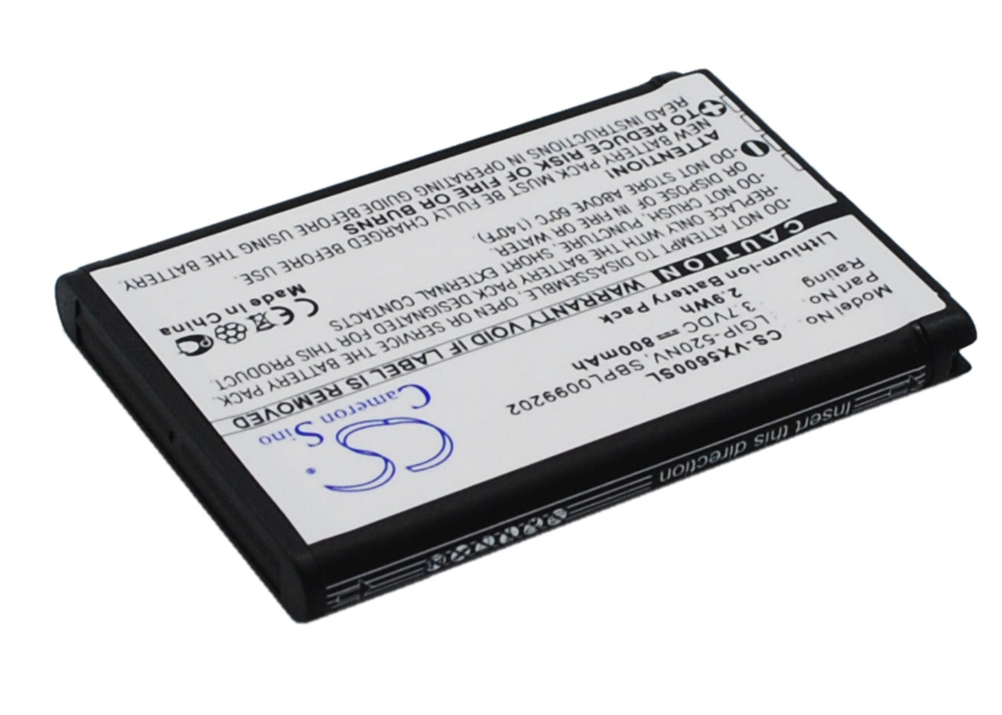 Replacement Battery for Verizon  Cosmos Touch VN270 – Mobile, SmartPhone – 800mAh / 3.7V