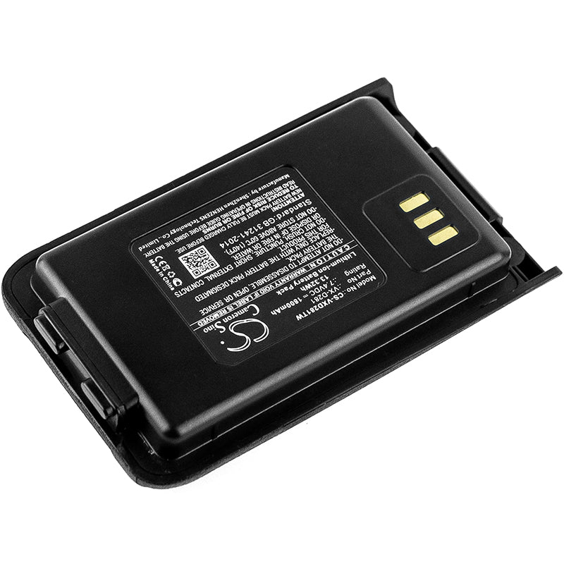 Replacement Battery for Vertex VX-D281 – Two-Way Radio – 1800mAh / 13.32Wh / 7.4V
