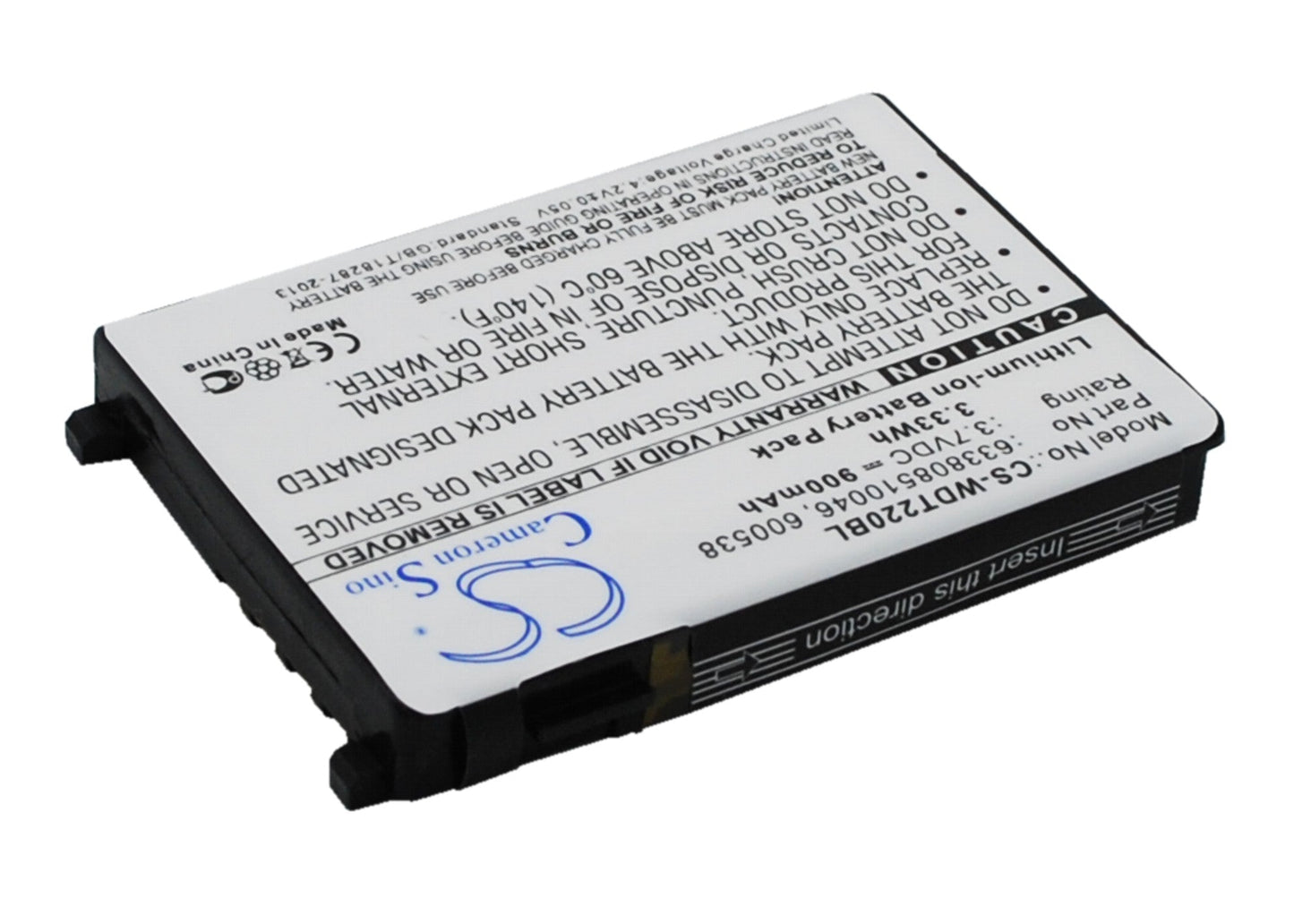 Replacement Battery for Wasp RS-232 – Barcode Scanner – 900mAh / 3.33Wh / 3.7V