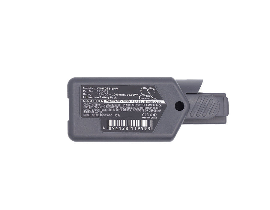 Replacement Battery for WOLF Garten 7420096 – Power Tools – 2000mAh / 36.00Wh / 18.0V