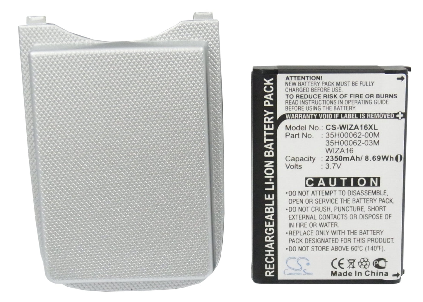Replacement Battery for HTC Wizard – Mobile, SmartPhone – 2350mAh / 8.70Wh / 3.7V