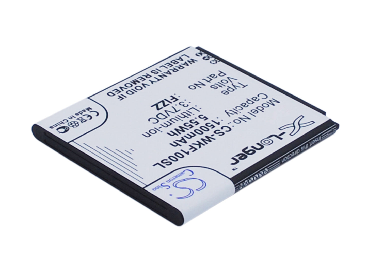 Replacement Battery for Wiko Fizz – Mobile, SmartPhone – 1500mAh / 5.55Wh / 3.7V